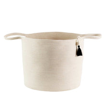 Medium Ivory Floor Basket Mia Melange