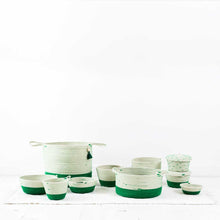 Lidded Bowl Basket - Greenery