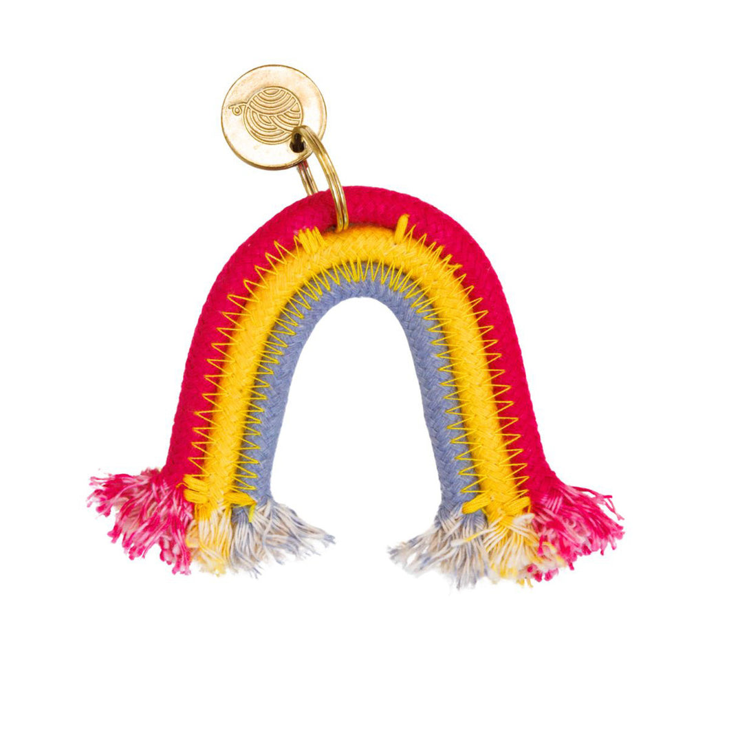 Rainbow Keyring - Fuchsia