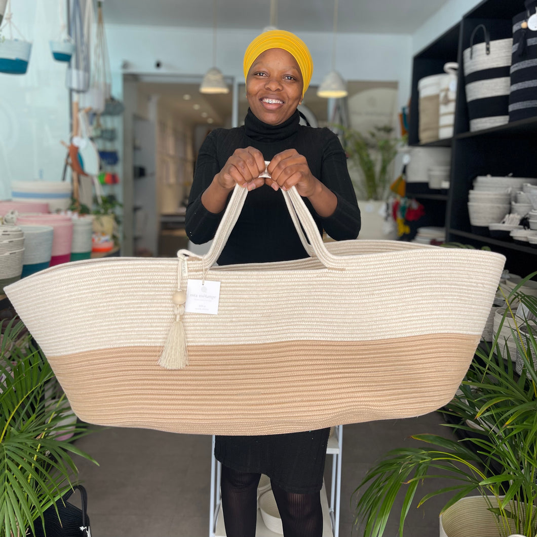 Moses Basket - Sand - SALE