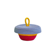 Petite Lidded Basket - Tropical