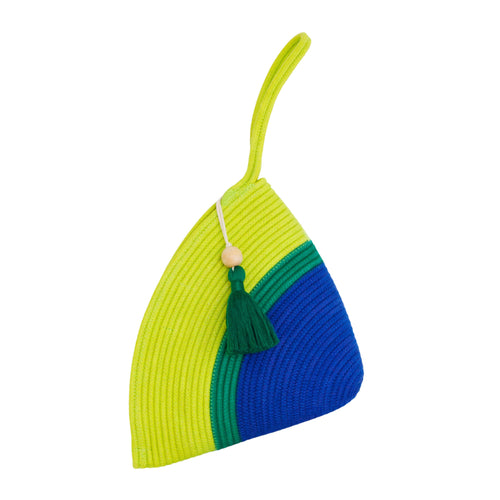 Handle Clutch - Royal Blue & Pistachio