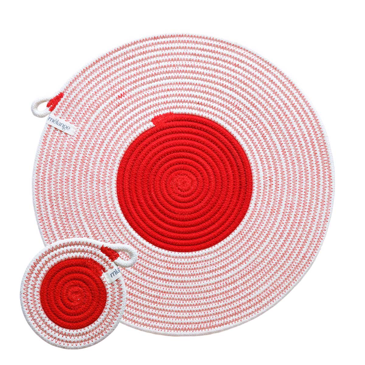 Placemats Coasters set of 4 each Red