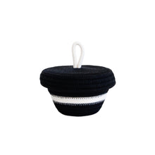 Petite Lidded Basket - Monochrome
