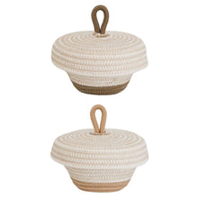 Petite Lidded Basket - Sahara