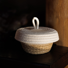 Petite Lidded Basket - Ivory