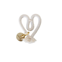 Heart Keyring - Ivory