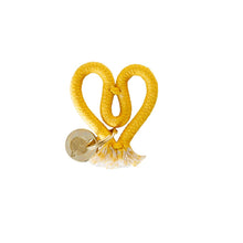 Heart Keyring - Yellow