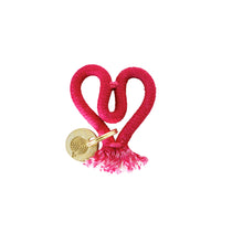 Heart Keyring - Fuchsia