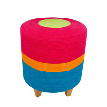 Ottoman - Fuchsia & Teal