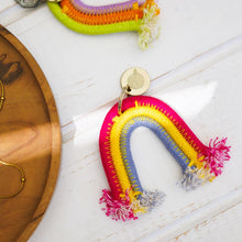 Rainbow Keyring - Fuchsia