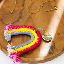 Rainbow Keyring - Fuchsia