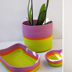 Cylinder Basket - Tropical