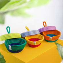 Petite Lidded Basket - Tropical