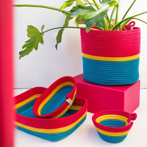 Cylinder Basket - Tropical