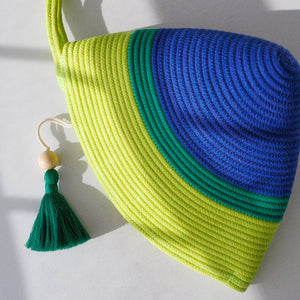 Handle Clutch - Royal Blue & Pistachio