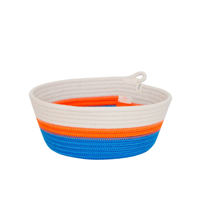 Bowl - Ocean Blue & Neon Orange