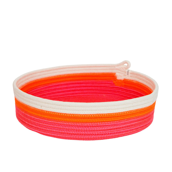 Table Basket - Flamingo Pink & Neon Orange