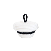 Petite Lidded Basket - Monochrome