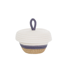 Petite Lidded Basket - Grey