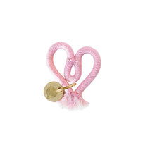 Heart Keyring - Strawberry Pink