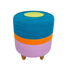 Ottoman - Teal & Berry Purple