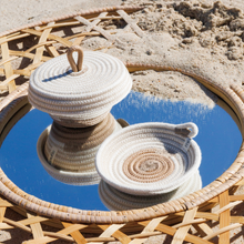 Petite Lidded Basket - Sahara