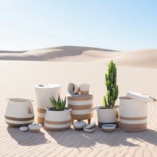 Lidded Laundry Basket - Sand