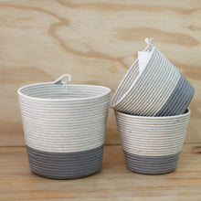 Planter Baskets M(x2),L (Set of 3) - Cobble Grey - SALE