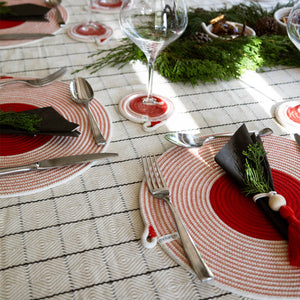 Placemats & Coasters (set of 4 each) - Red