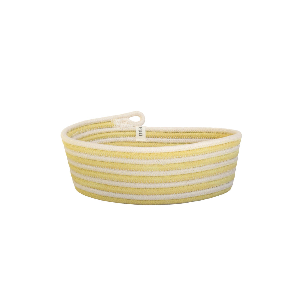 Oval Basket XS - Banana Yellow Swirl