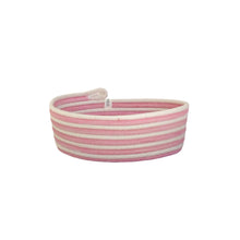 Oval Basket XS - Strawberry Pink Swirl
