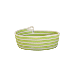Oval Basket XS - Pistachio Green Swirl
