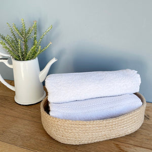 Voucher & Jute Oval Basket