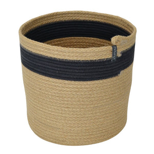 Cylinder Basket - Full Jute & Charcoal