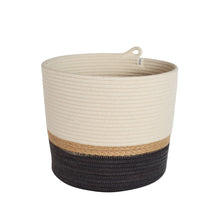 Cylinder Basket - Jute & Charcoal