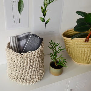 Loadshedding Cylinder Basket - Ivory