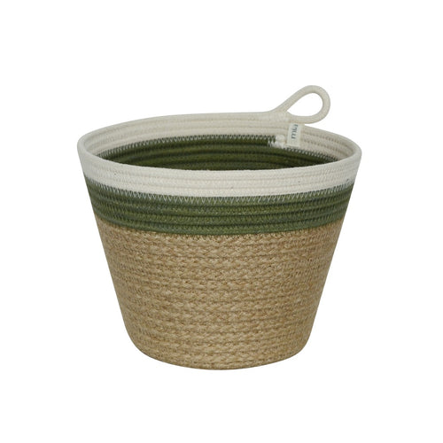 Planter Basket - Olive Jute Jungle
