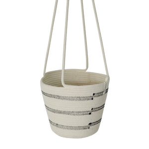 Hanging Planter - Stitched Striped