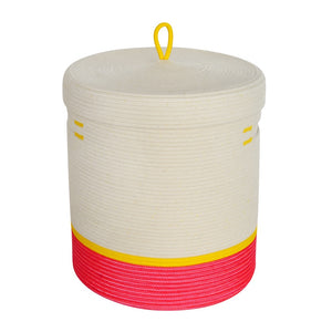 Lidded Cylinder Basket - Celebrate Spring & Summer