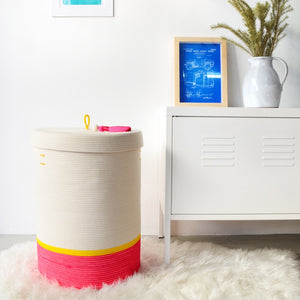 Lidded Laundry Basket - Celebrate Spring & Summer