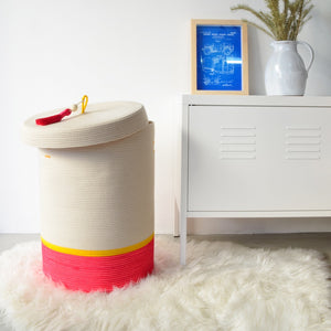 Lidded Laundry Basket - Celebrate Spring & Summer