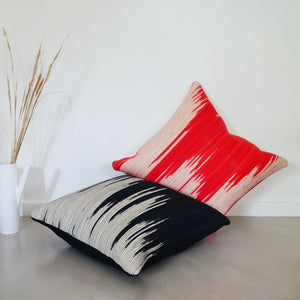 Scatter Cushion - Coral Ikat