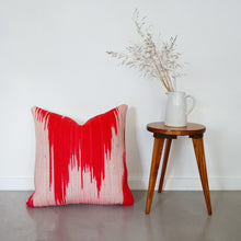 Scatter Cushion - Coral Ikat