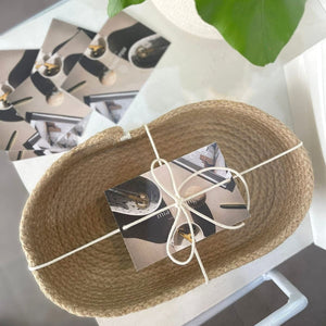 Voucher & Jute Oval Basket